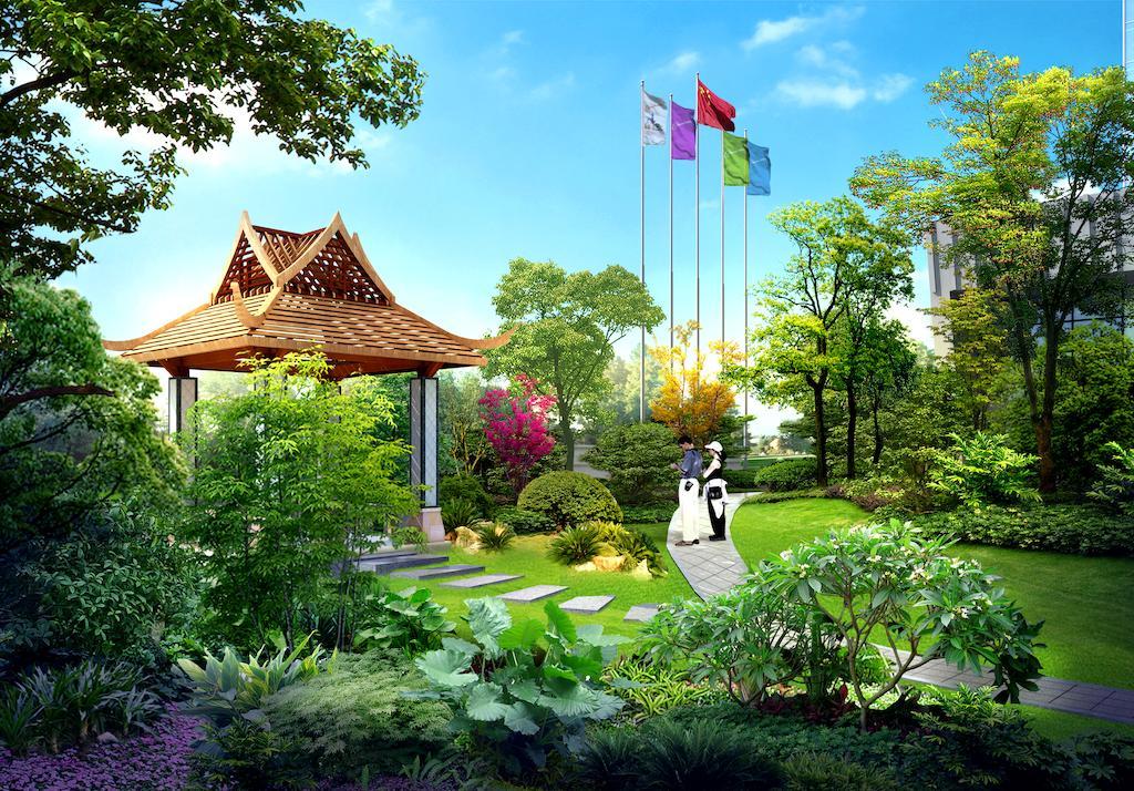 Chengdu Cynn Hotel Bagian luar foto